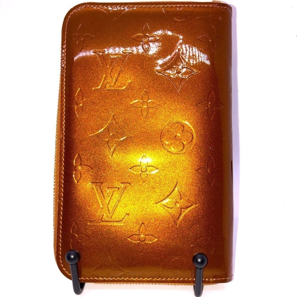 Louis Vuitton Copper Vernis Zip Wallet